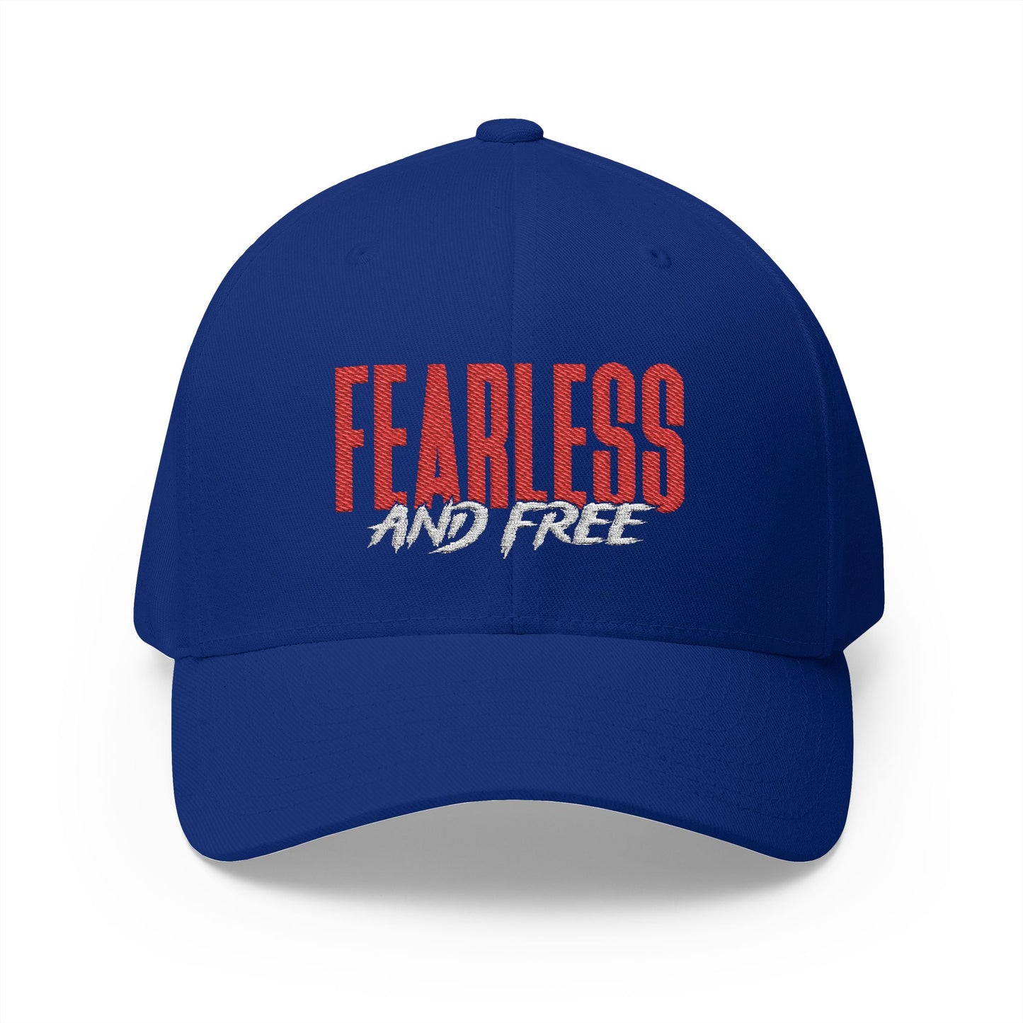 Fearless and Free Embroidered Cap — Faith-Inspired Hat (2 Timothy 1:7)