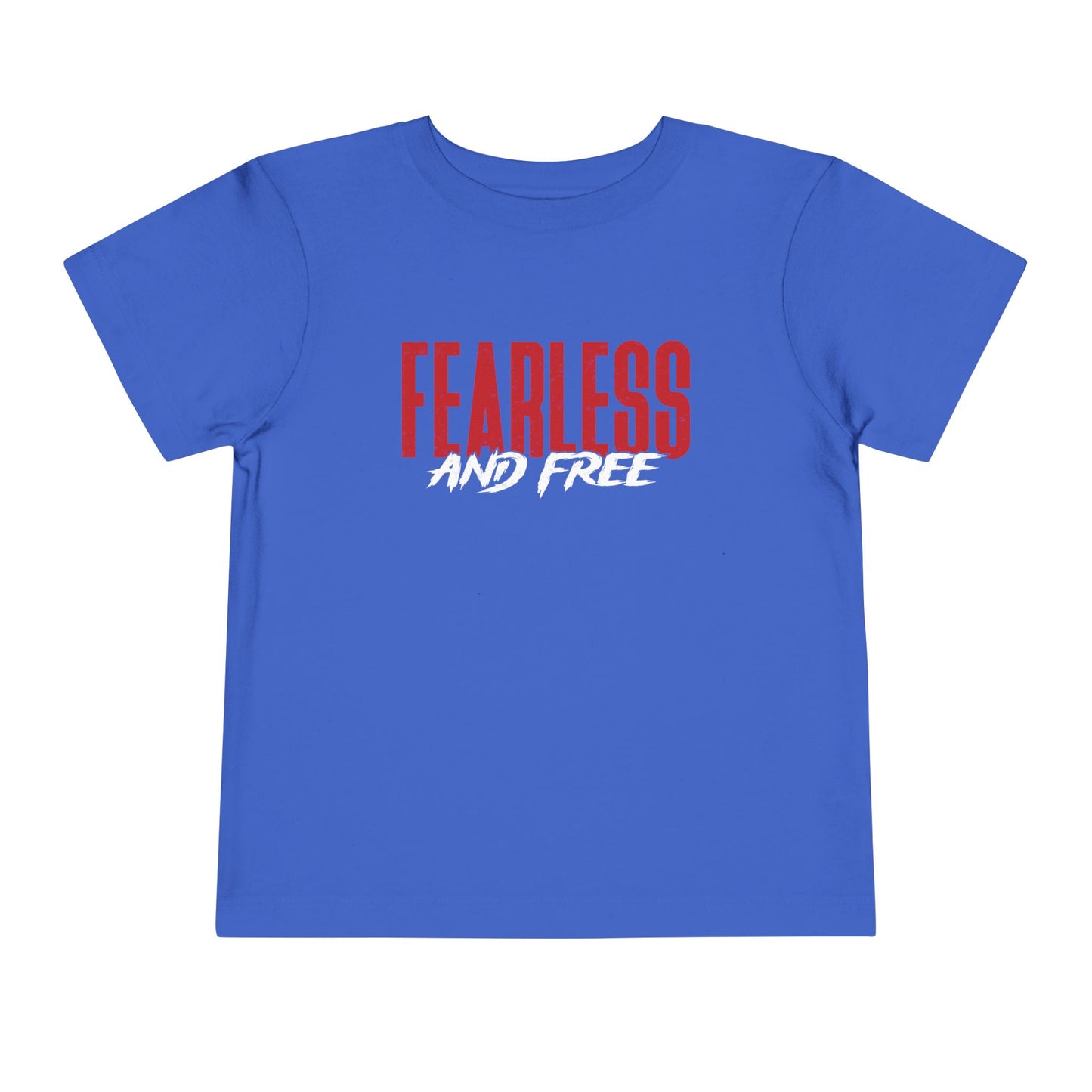 Fearless & Free Toddler Tee — Bold Graphic Short Sleeve Shirt for Brave Little Ones