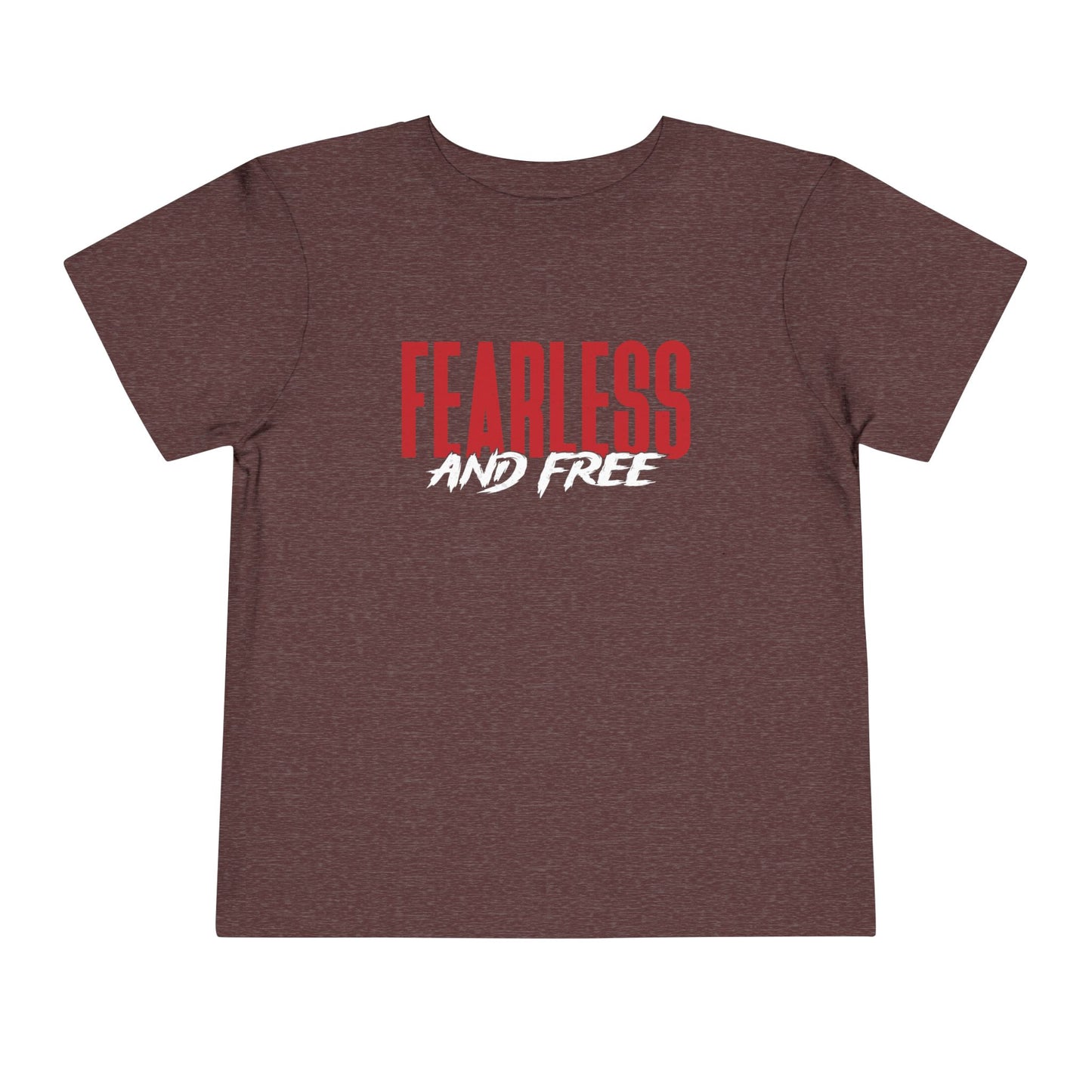 Fearless & Free Toddler Tee — Bold Graphic Short Sleeve Shirt for Brave Little Ones