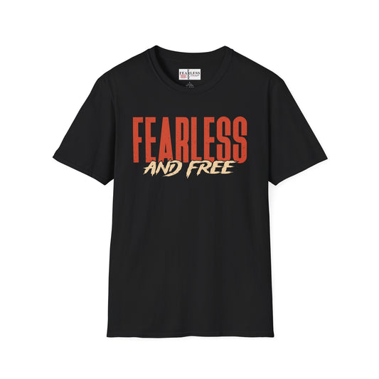 Fearless and Free Unisex Softstyle T-Shirt - Christian Apparel, Inspirational Tee, Motivational Clothing, Faith-Based Gift, Everyday Wear