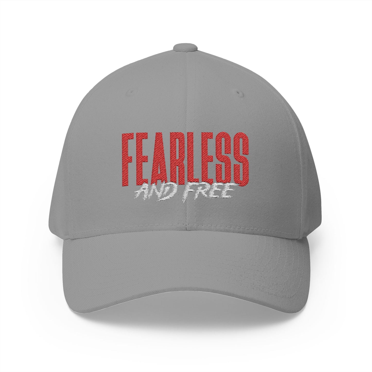 Fearless and Free Embroidered Cap — Faith-Inspired Hat (2 Timothy 1:7)