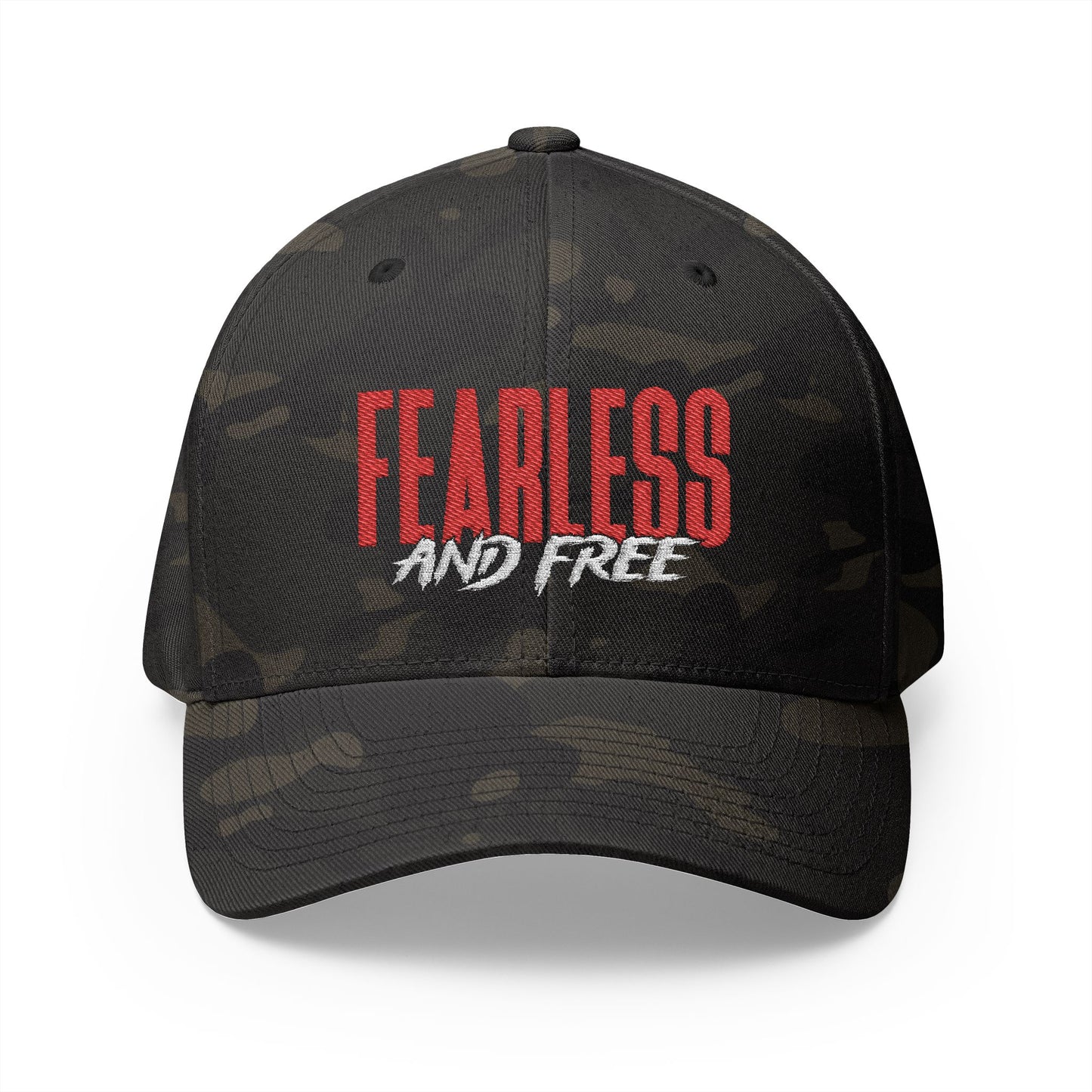 Fearless and Free Embroidered Cap — Faith-Inspired Hat (2 Timothy 1:7)