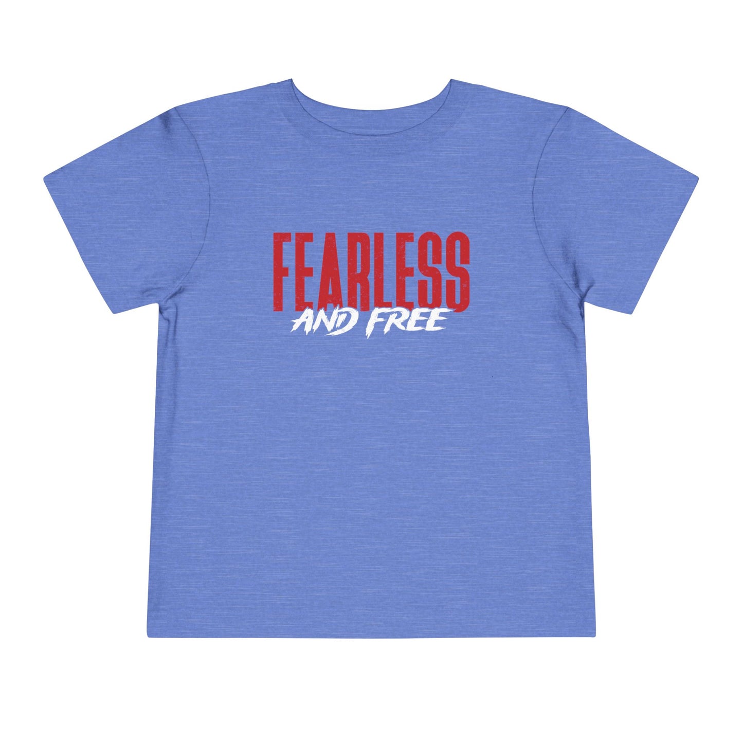 Fearless & Free Toddler Tee — Bold Graphic Short Sleeve Shirt for Brave Little Ones
