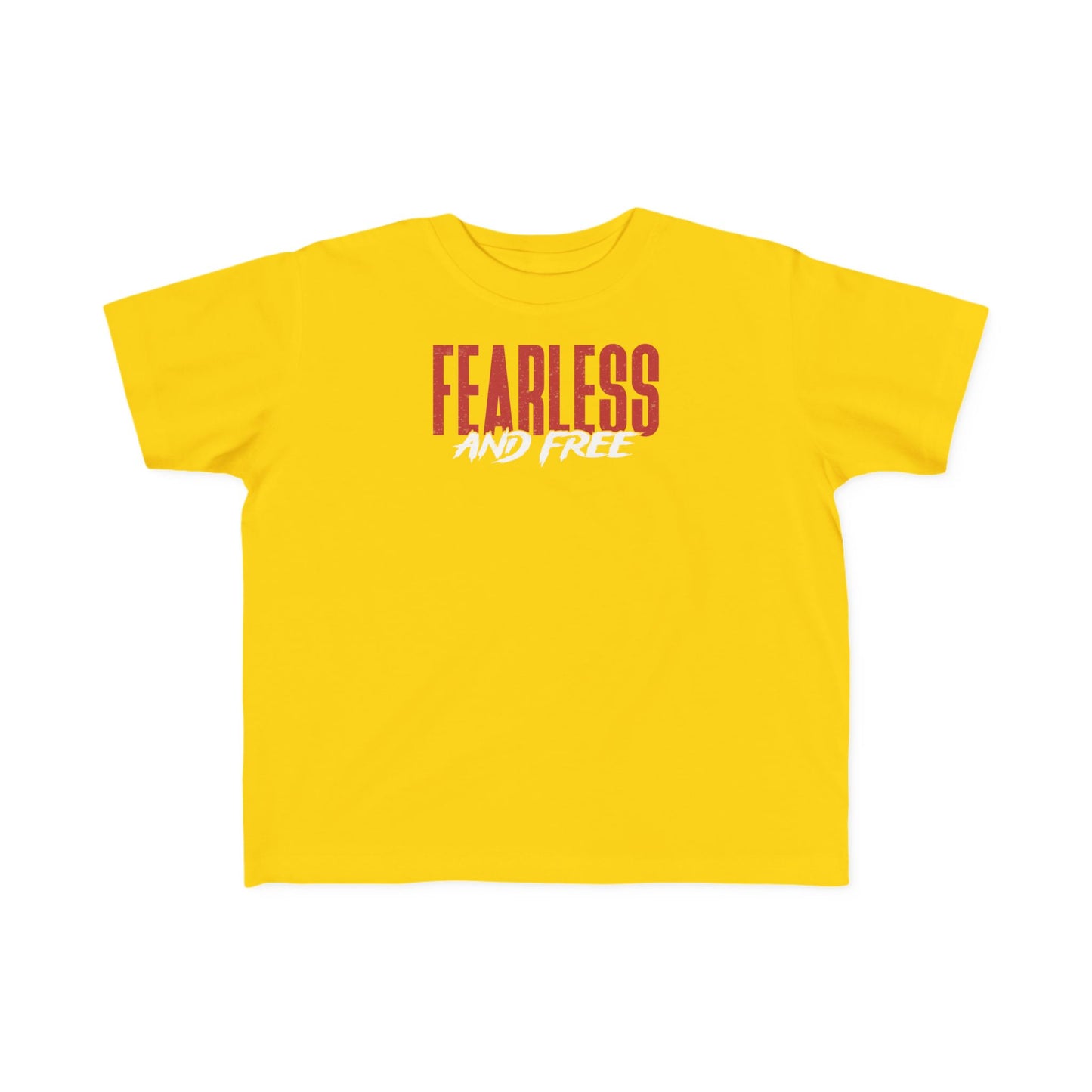 Fearless & Free Toddler Tee — Cute Motivational Kids T-Shirt