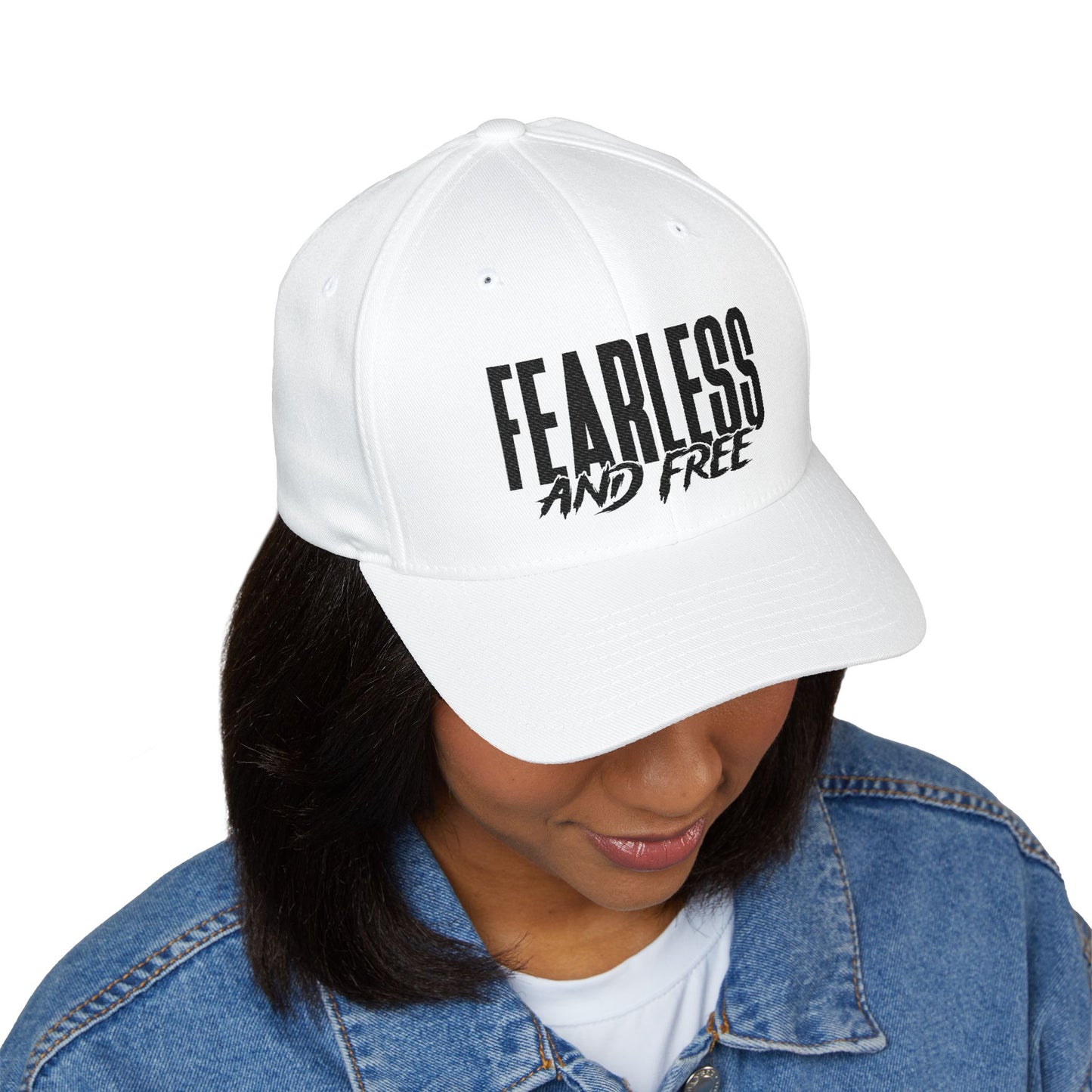 Fearless and Free Embroidered Christian Cap — 2 Timothy 1:7 Inspirational Hat