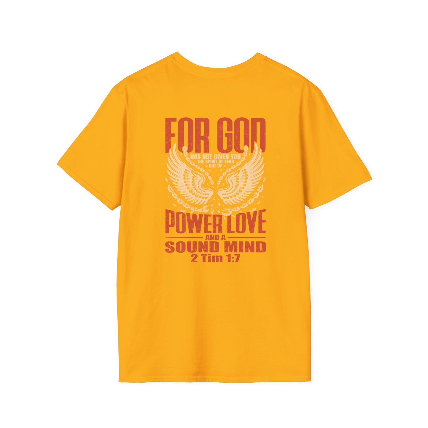 Fearless and Free Unisex Softstyle T-Shirt - Christian Apparel, Inspirational Tee, Motivational Clothing, Faith-Based Gift, Everyday Wear