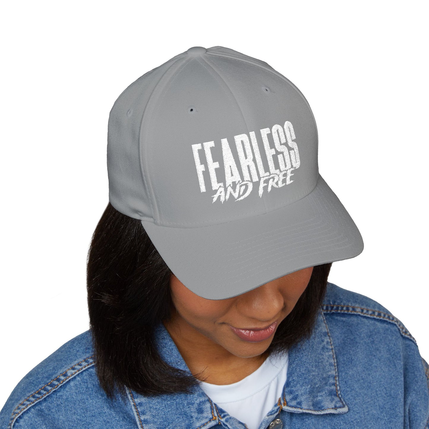 Fearless and Free Embroidered Baseball Cap — Inspirational Christian Hat (2 Timothy 1:7)