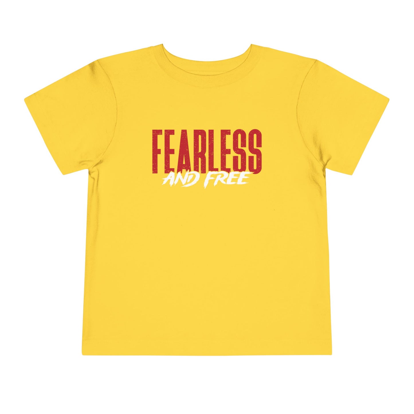 Fearless & Free Toddler Tee — Bold Graphic Short Sleeve Shirt for Brave Little Ones