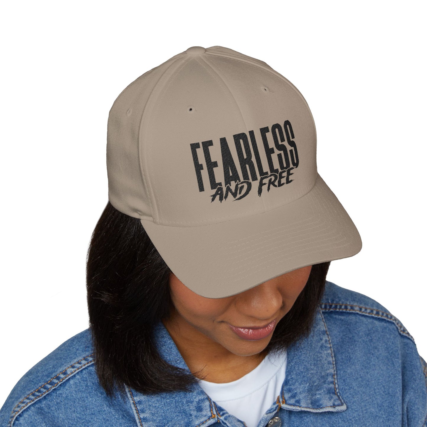 Fearless and Free Embroidered Christian Cap — 2 Timothy 1:7 Inspirational Hat