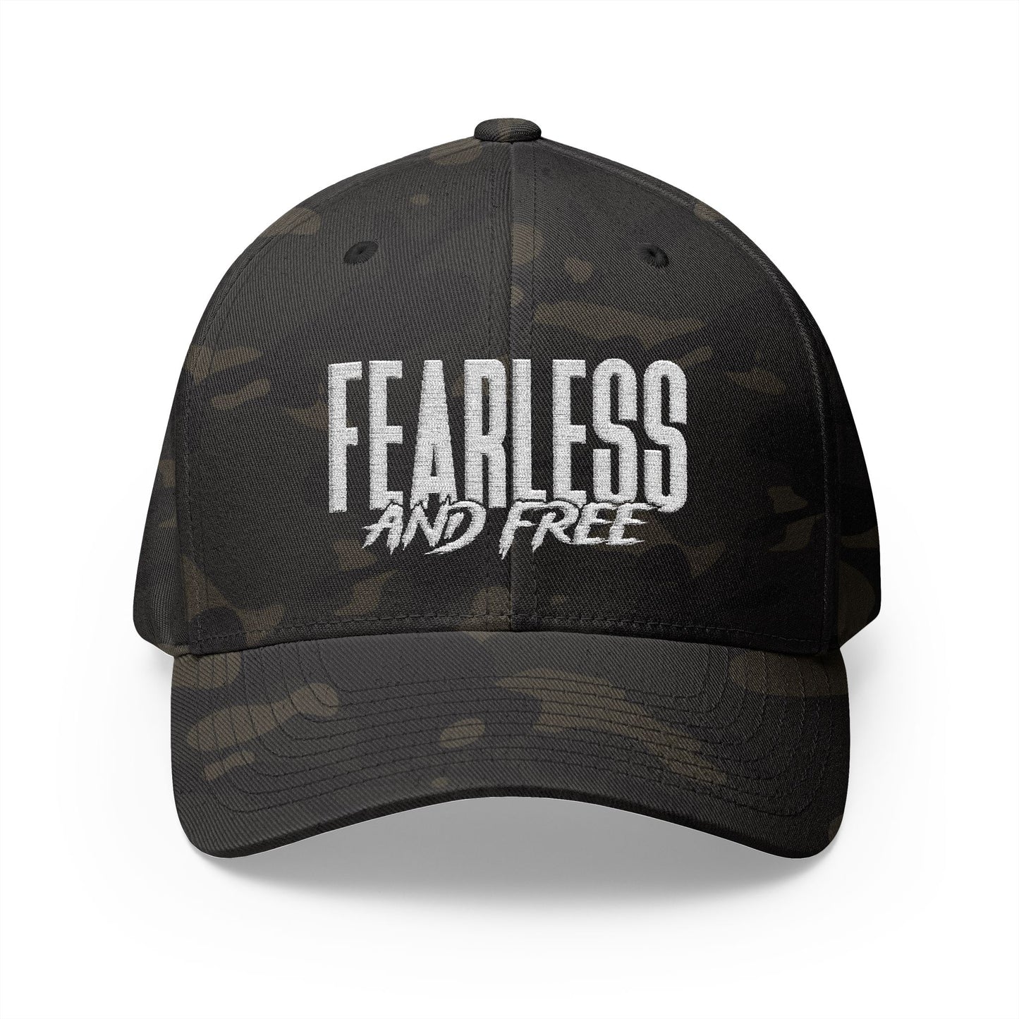 Fearless and Free Embroidered Baseball Cap — Inspirational Christian Hat (2 Timothy 1:7)