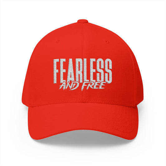 Fearless and Free Embroidered Baseball Cap — Inspirational Christian Hat (2 Timothy 1:7)