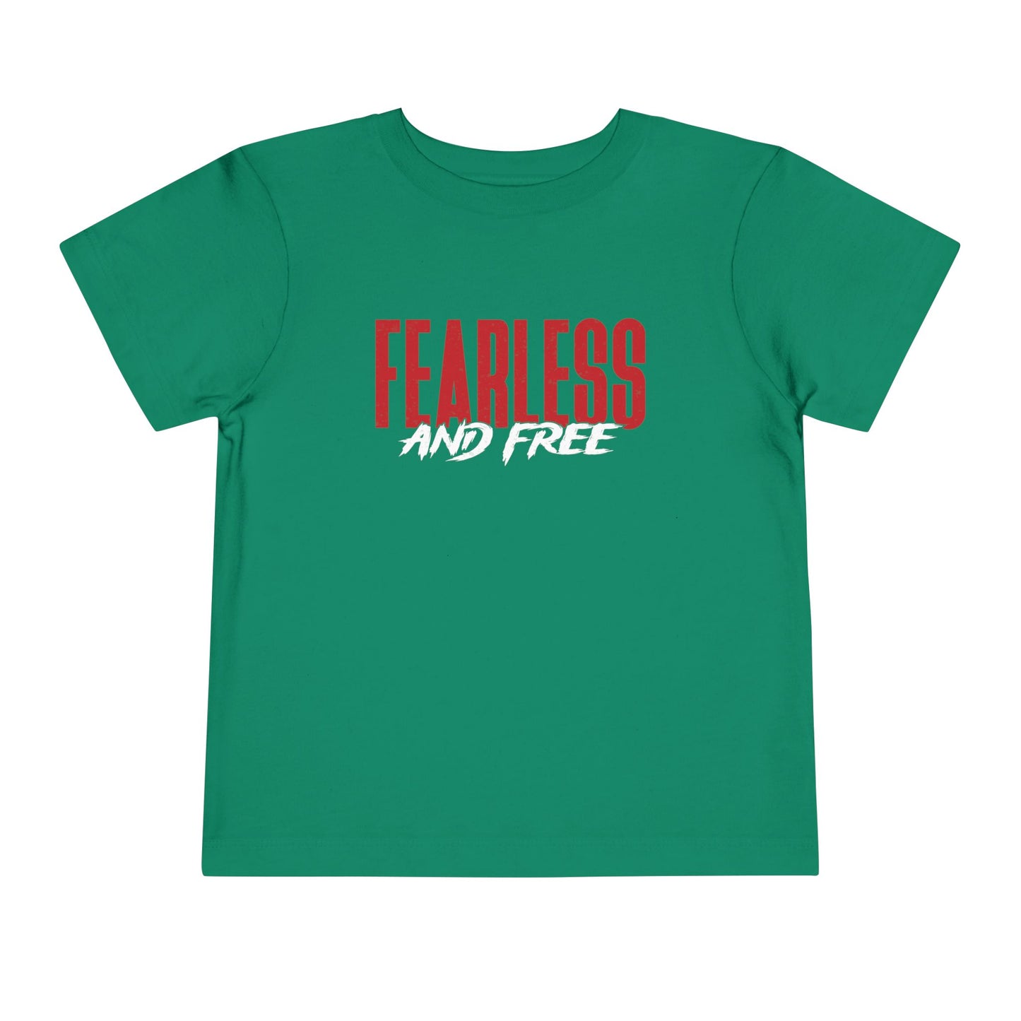 Fearless & Free Toddler Tee — Bold Graphic Short Sleeve Shirt for Brave Little Ones