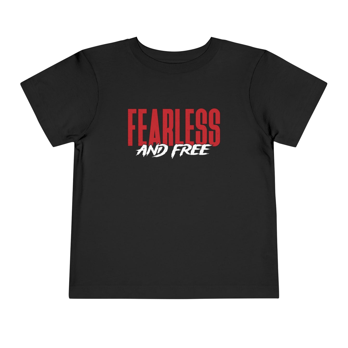 Fearless & Free Toddler Tee — Bold Graphic Short Sleeve Shirt for Brave Little Ones