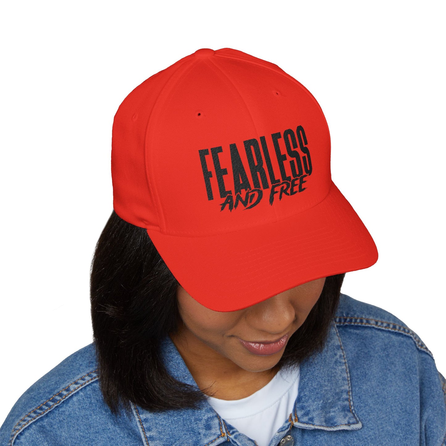 Fearless and Free Embroidered Christian Cap — 2 Timothy 1:7 Inspirational Hat