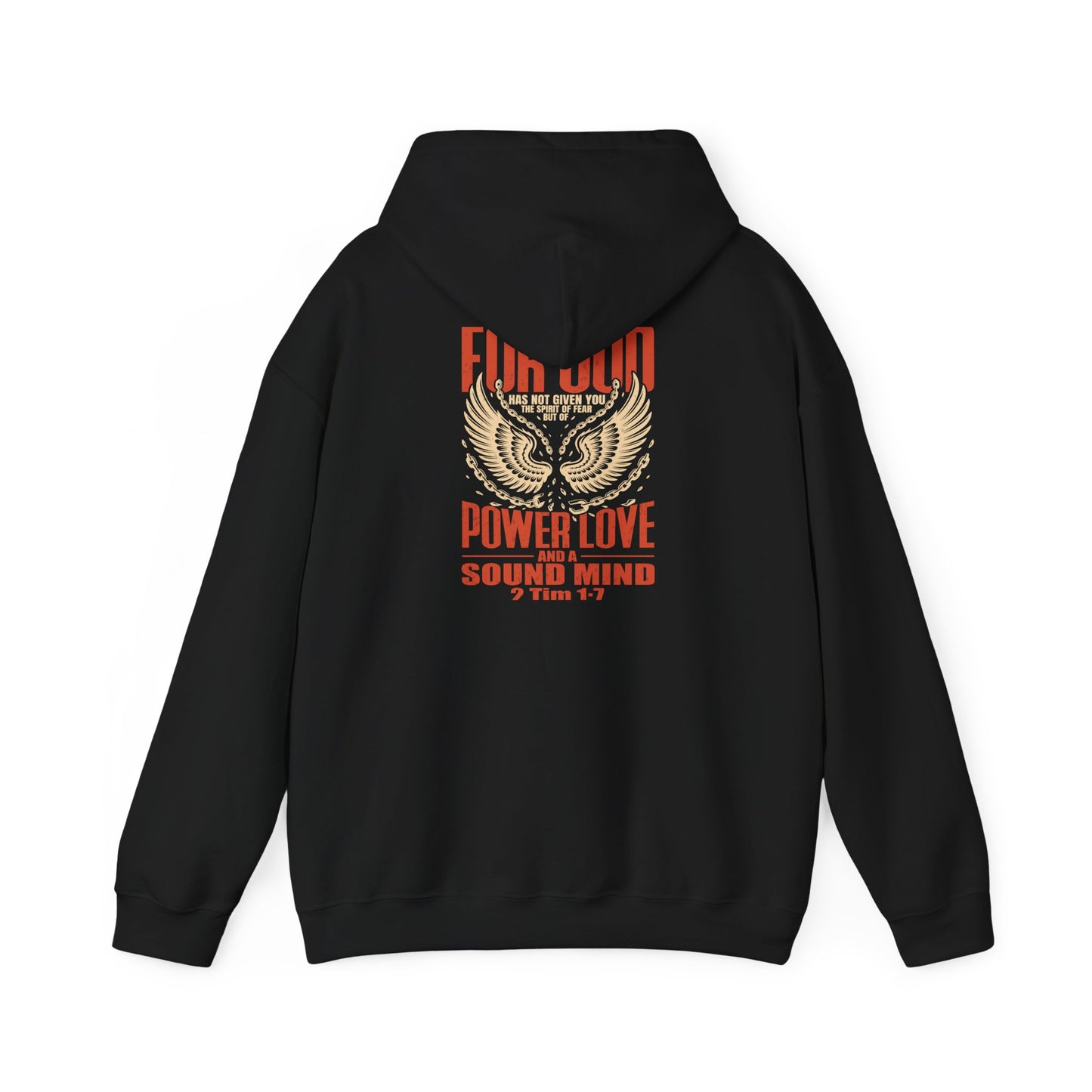 Fearless & Free” Christian Hoodie | Power • Love • Sound Mind – 2 Tim 1:7