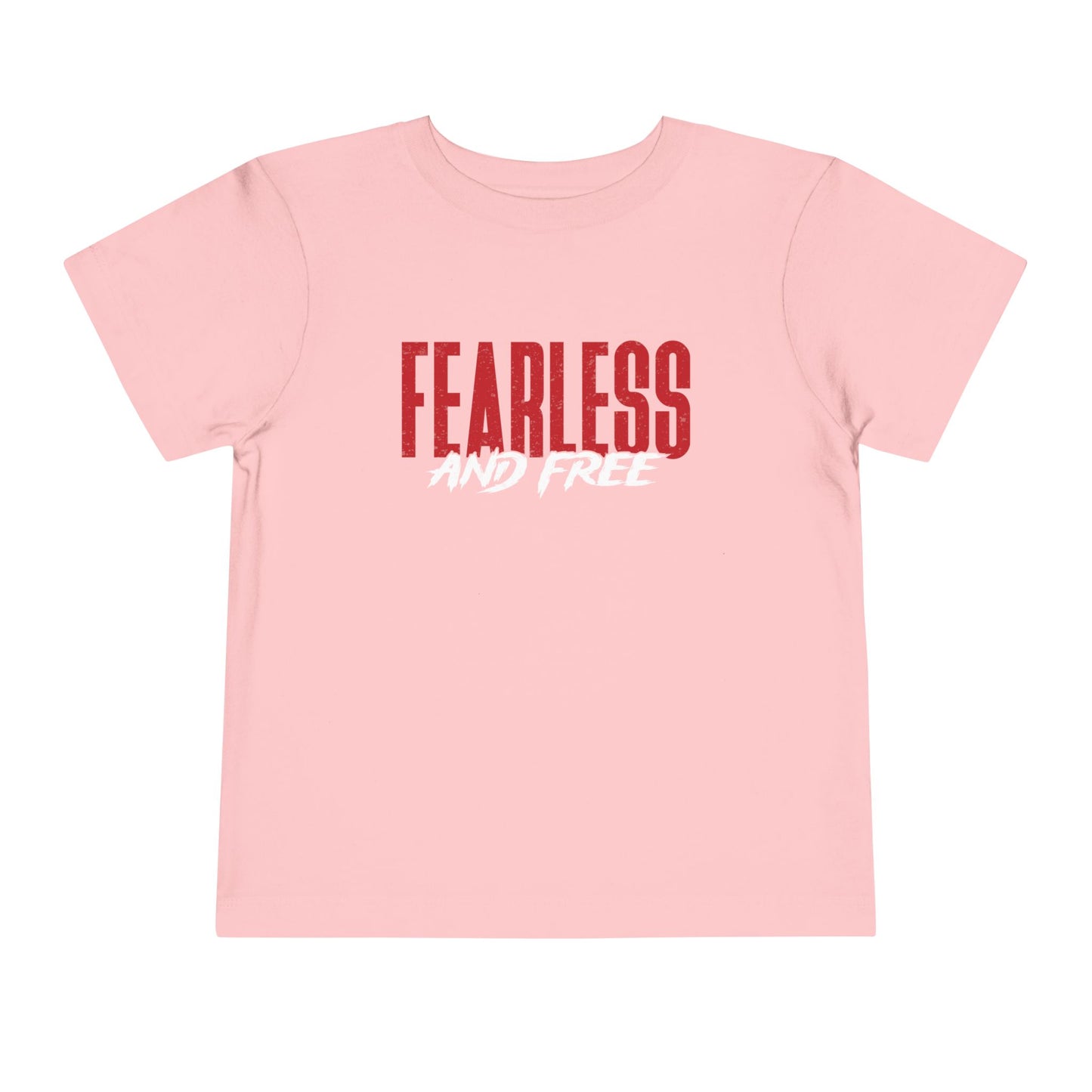 Fearless & Free Toddler Tee — Bold Graphic Short Sleeve Shirt for Brave Little Ones