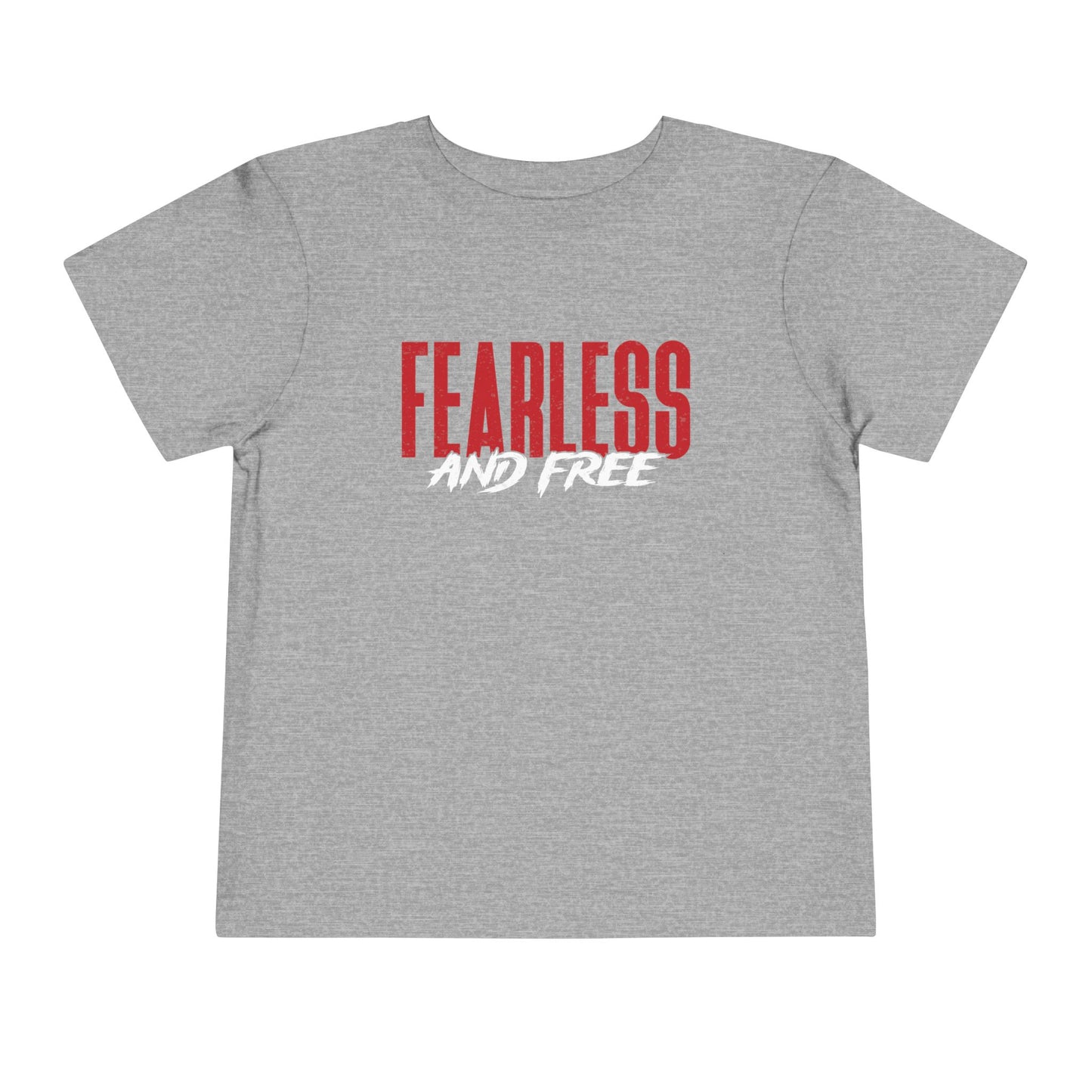 Fearless & Free Toddler Tee — Bold Graphic Short Sleeve Shirt for Brave Little Ones