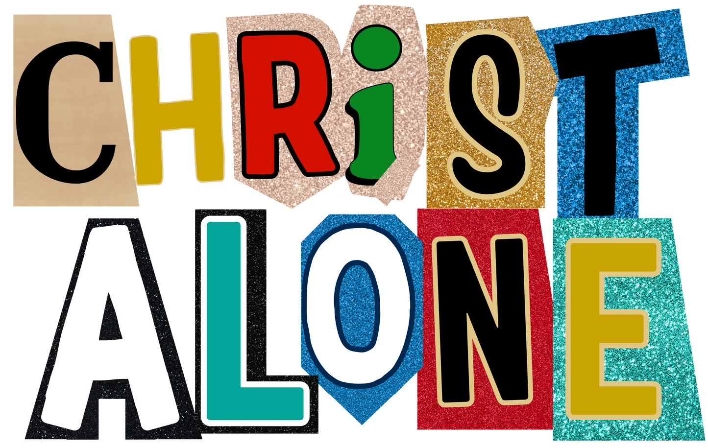 CHRIST ALONE(FRONT OR POCKET) & JOHN 14:6 (BACK)