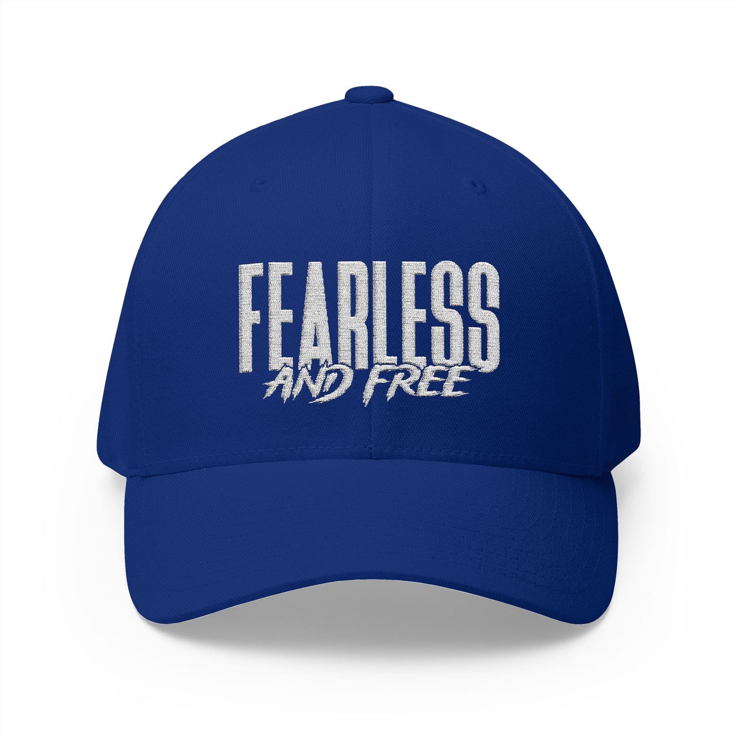 Fearless and Free Embroidered Baseball Cap — Inspirational Christian Hat (2 Timothy 1:7)