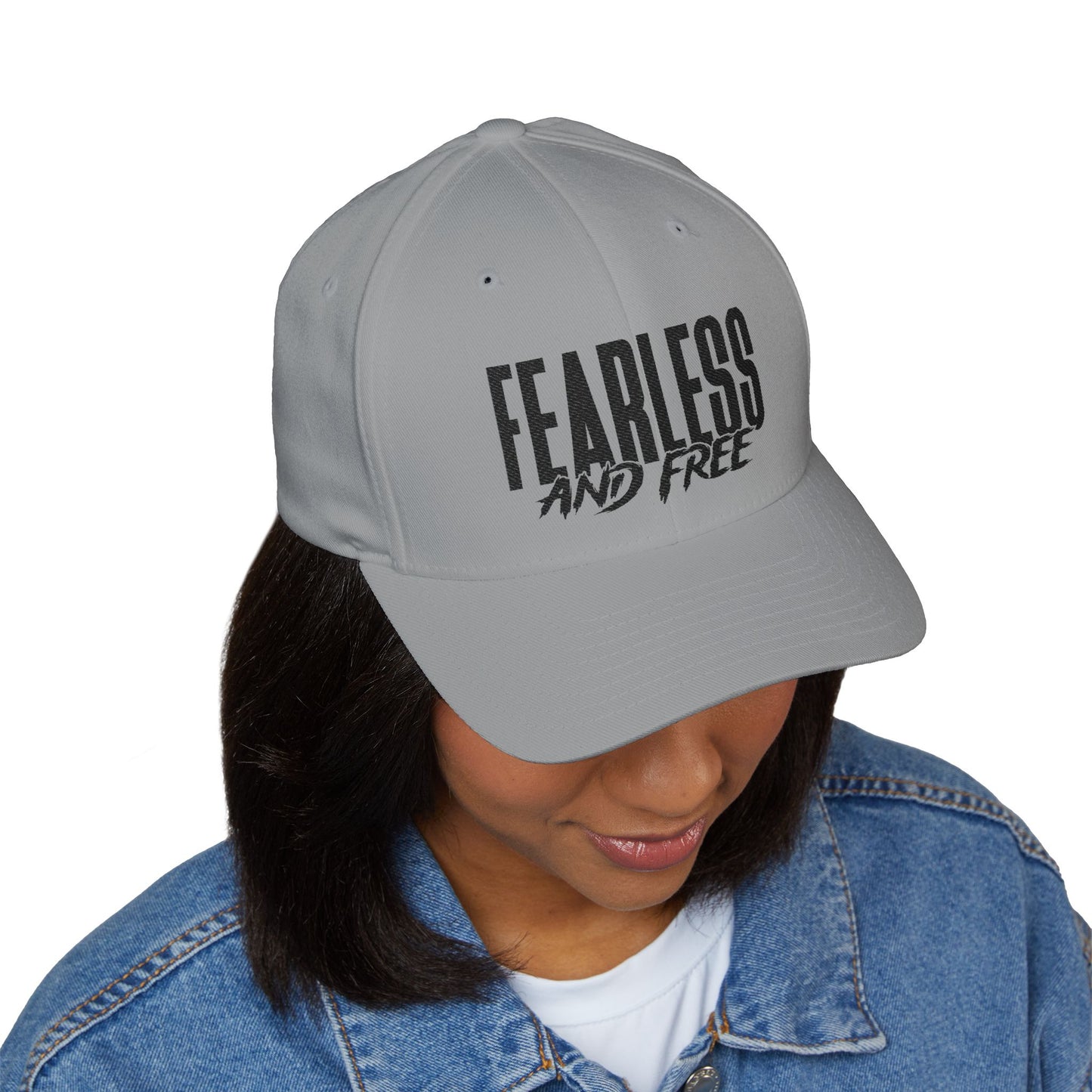 Fearless and Free Embroidered Christian Cap — 2 Timothy 1:7 Inspirational Hat