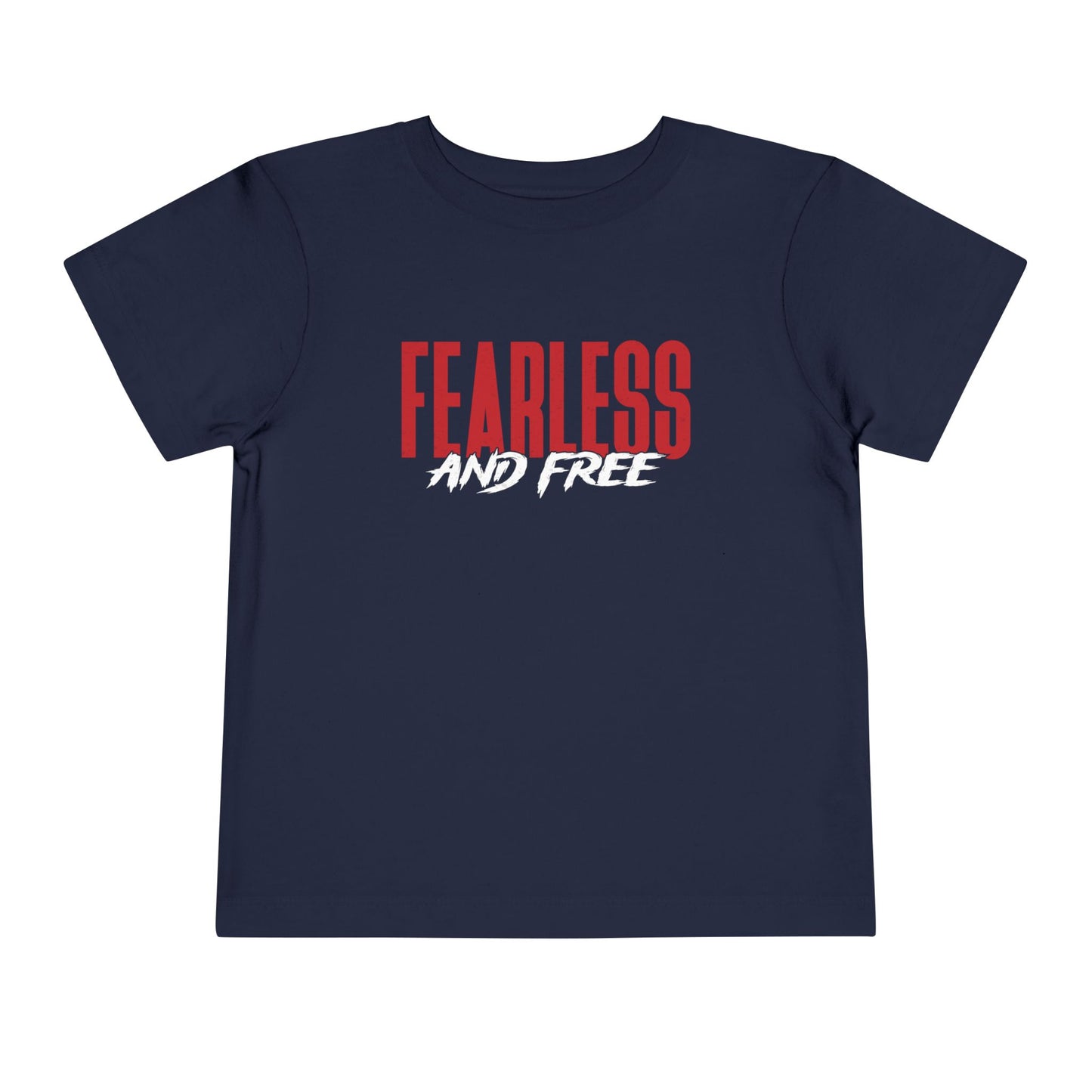 Fearless & Free Toddler Tee — Bold Graphic Short Sleeve Shirt for Brave Little Ones