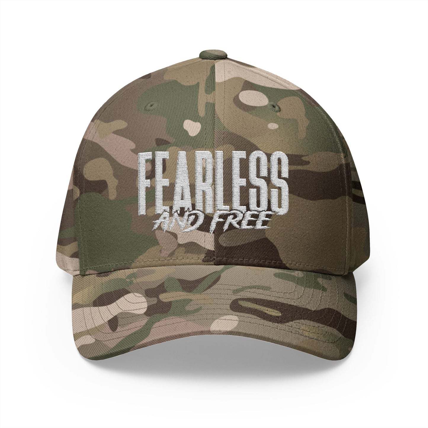 Fearless and Free Embroidered Baseball Cap — Inspirational Christian Hat (2 Timothy 1:7)