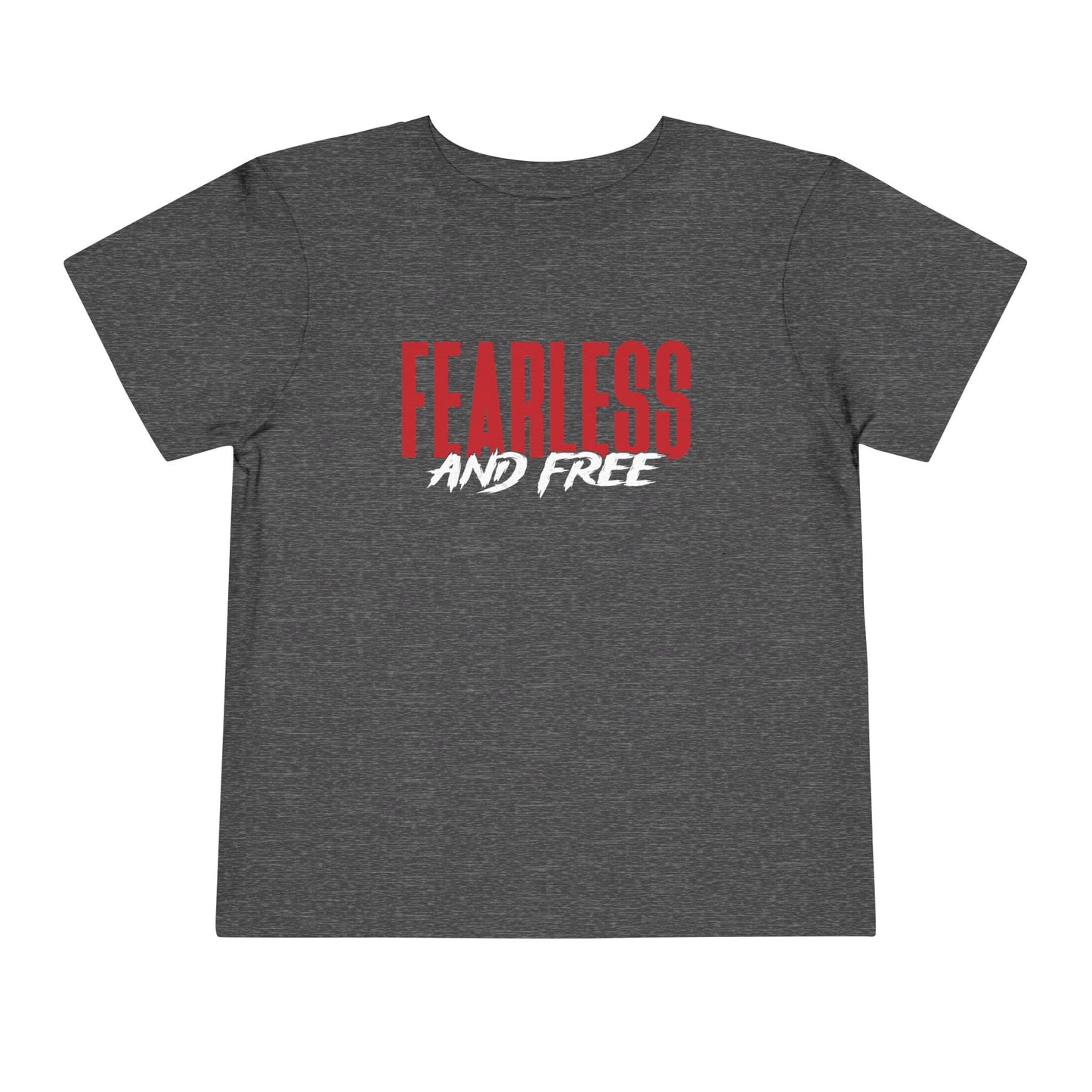 Fearless & Free Toddler Tee — Bold Graphic Short Sleeve Shirt for Brave Little Ones