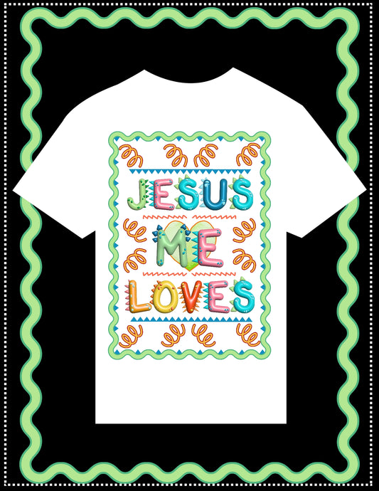 JESUS LOVES ME - SPIKEY LETTERS - CHILDRENS