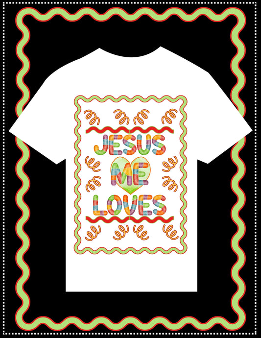 JESUS LOVES ME - PATCH WORK LETTERS - CHILDRENS